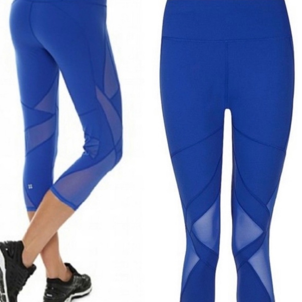 Sweaty Betty Power Mesh Cropped Workout Leggings